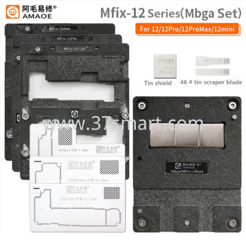 AMAOE BGA Reballing Stencil MFix-12seris （Mbga kit） kit
