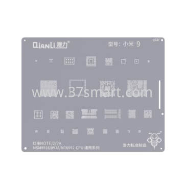 Reballing Stencil QS37 rm NOTE, 2, 2A MSM8916, 8928, MT6592 CPUuni seris Bulk