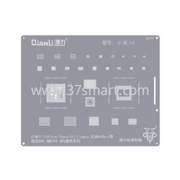 Reballing Stencil QS152 mi 11 11Ultra, 11pro, 11i, 11xpro, rm K40pro  snapdragon 888 SM8350 CPUuni seris Bulk
