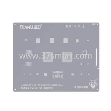 Reballing Stencil QS29 mi Note3, 6X  rm Note5, Note5Pro    snapdragon 636, 660 CPUuni seris Bulk