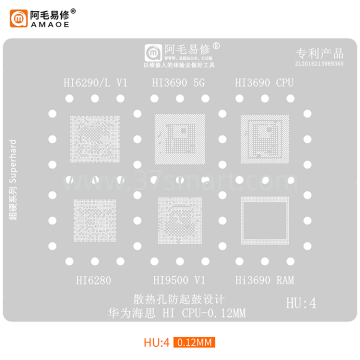 AMAOE Reballing Stencil HU4 - Hi CPU Bulk