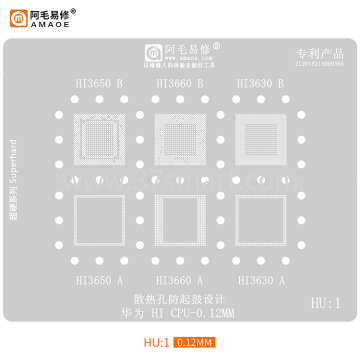 AMAOE Reballing Stencil HU1 - Hi CPU Schüttgut