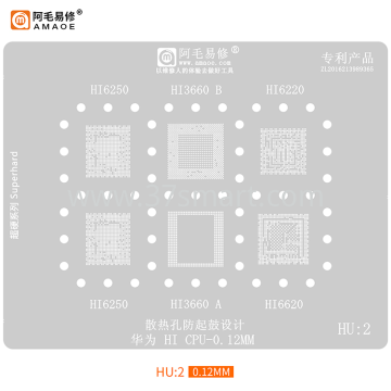 AMAOE Reballing Stencil HU2 - Hi CPU Bulk