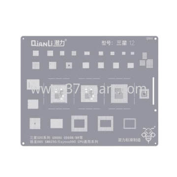 Reballing Stencil QS82 samS20seris G988U G988B snapdragon 865 SM8250,Exynos990 CPUuni seris Schüttgut