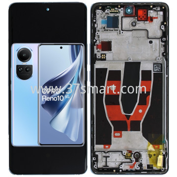 OPPO Reno 10 5G Serivce Pack Display Blau