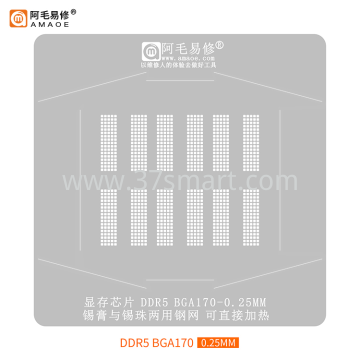 AMAOE Reballing Stencil DDR5 BGA170 Schüttgut