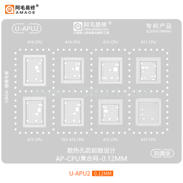AMAOE Reballing Stencil  U-APU2 ipCPU Bulk