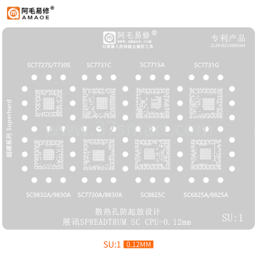 AMAOE Reballing Stencil SU1 - SPREADTRUM CPU Bulk