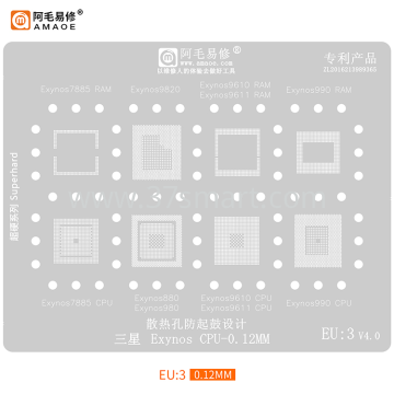 AMAOE Reballing Stencil  EU3 - Exynos CPU Bulk