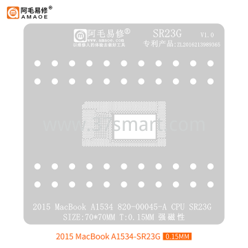 AMAOE Reballing Stencil SR23G - 2015 MacBook A1534 Schüttgut