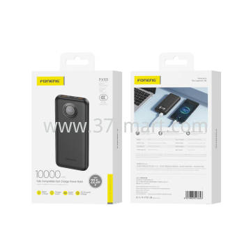 Foneng 10000mAh Power Bank (22.5W & 3 Outputs) PX101 Schwarz