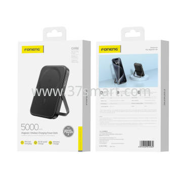 Foneng 5000mAh Magnetic Wireless Power Bank 15W  CX102 Schwarz