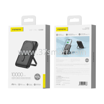 Foneng 10000mAh Magnetic Wireless Power Bank 15W  CX101 Schwarz