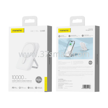 Foneng 10000mAh Magnetic Wireless Power Bank 15W  CX101 Bianco