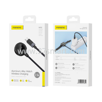 FONENG Caricatore Wireless Magnetico iWatch W02 Schwarz