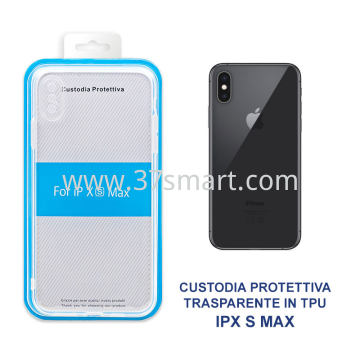 Custodia Protettiva Trasparente in TPU iPhone Xs Max Blister