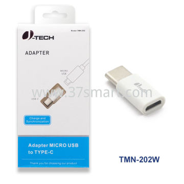 Micro USB 2.0 to USB-C adapter TMN-202 Weiß