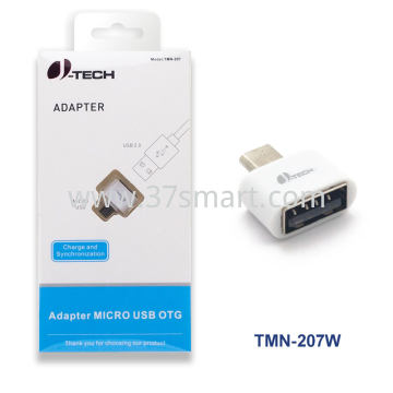 Micro USB 2.0 OTG adapter TMN-207 White