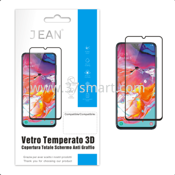Samsung A41 A415 Vetro Temperato Completa Bordo Nero Compatibile Blister
