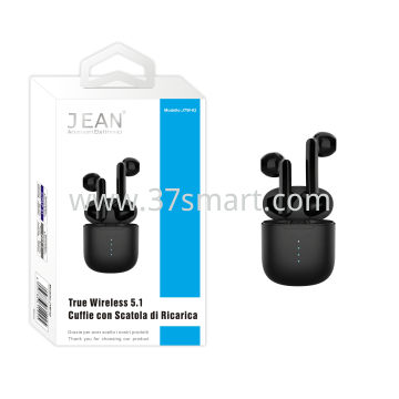 True Wireless 5.1 Headphones with Charging Box JTW-02 Schwarz