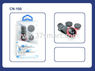 Lenses Smartphone Clip 3in1 CN100 Red