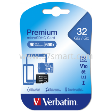Verbatim MircroSDHC Card, Premium Class 32GB