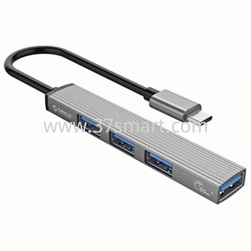USB-C Hub Orico AH-13, 1 x USB-A 3.0 - 3 x USB-A, AH-13 Grey