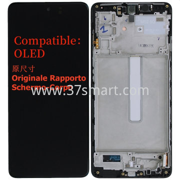 Samsung M53 5G 2022 M536 Compatible Oled Lcd+Touch+Frame Nero