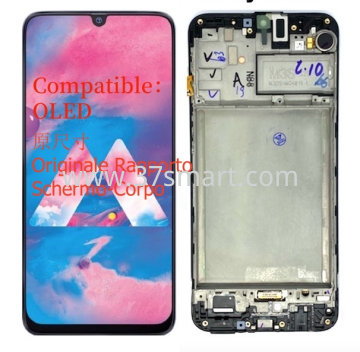 Samsung M215/M307 Compatible OLED Lcd+Touch+Frame Nero