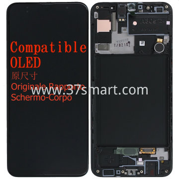 Samsung A30s 2019 A307 Compatible Oled Lcd+Touch+Frame Nero