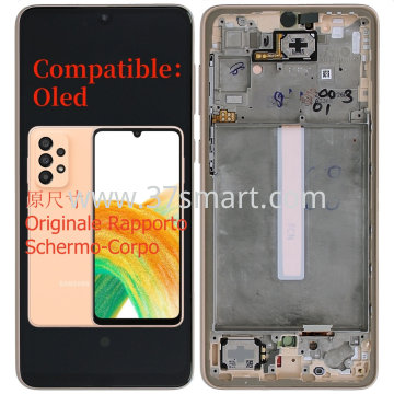 Samsung A33 5G 2022 A336 Compatible Oled Lcd+Touch+Frame Gold