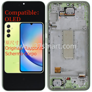Samsung A34 5G 2023 A346 Compatible Oled Lcd+Touch+Frame Verde