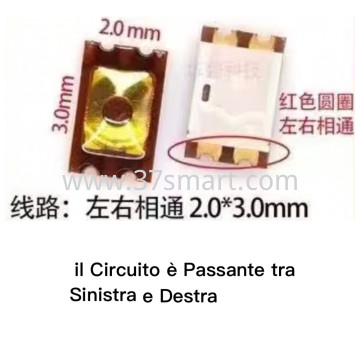 BTN-16 Botton Power/Volume 2.0x3.0mm Schüttgut