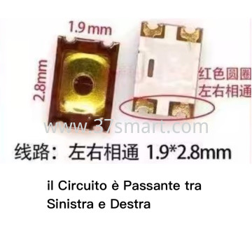 BTN-17 Botton Power/Volume 1.9x2.8mm 2pcs Schüttgut
