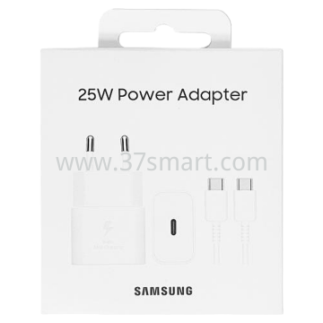 Samsung Wall Charger 25W 3A 1xUSB-C, with USB-C Cable Bianco