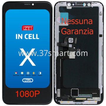 iPhone X ZY Incell Lcd+Touch 1080P (Prezzo Fabbrica, NESSUNA GARANZIA) Nero