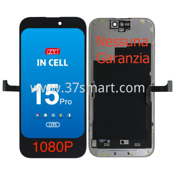 iPhone 15 Pro ZY Incell Lcd+Touch 1080P (Factory Price, NO WARRANTY) Schwarz