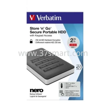 verbatim Festplatte Store 'n' Go Secure Portable HDD 2TB
