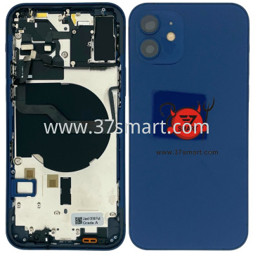 iPhone 12 Cover Back Removed From Phone+Flex Complete Grad A Blue
