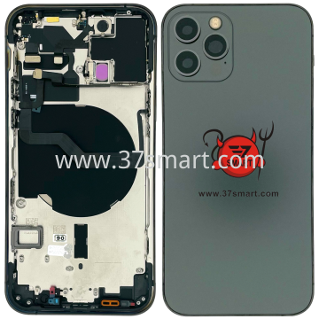 iPhone 12 Pro Cover Back Removed From Phone+Flex Complete Grad A Schwarz