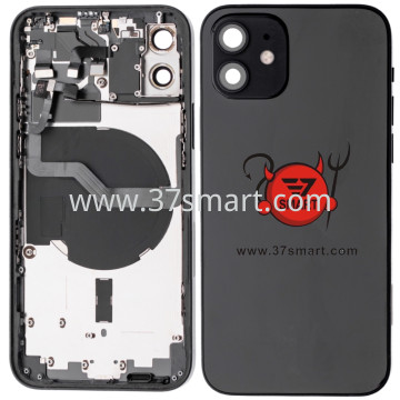 iPhone 12 Cover Back Removed From Phone+Flex Complete Grad A Black