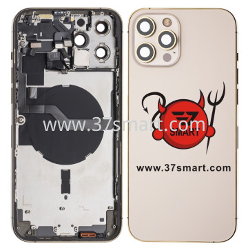 iPhone 12 Pro Max Cover Back Smontato da Cellulare+Flex Completo Grad A Gold