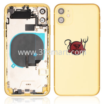 iPhone 11 Cover Back Smontato da Cellulare+Flex Completo Grad A Yellow