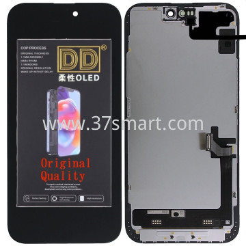 iPhone 15 Plus Compatible Soft Oled Lcd+Touch (Brand:DD) Black