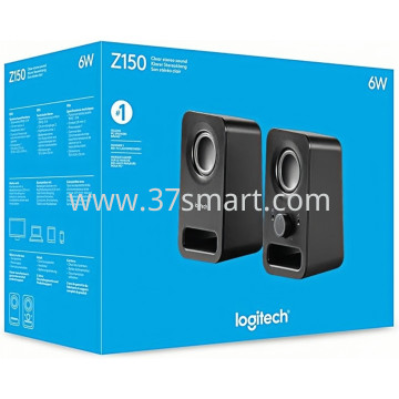 Logitech Z150 Altoparlanti Stereo Multimediali Compatti, Ingresso Audio da 3.5 mm Black