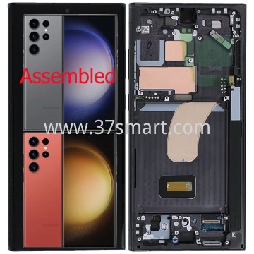 Samsung S23 Ultra S918 Service Pack Display (Assembeld) Graphite Gray