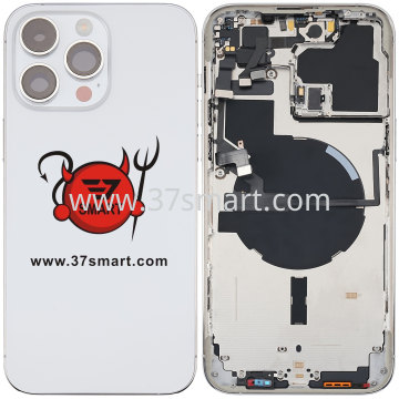 iPhone 14 Pro Max Cover Back Removed From Phone+Flex Complete Grade A White