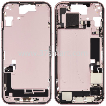 iPhone 15 Cover Middle+Flex Complete Disassembly Grade A Rosa