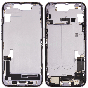 iPhone 14 Cover Middle+Flex Complete Removed From Phone Grade A Lila