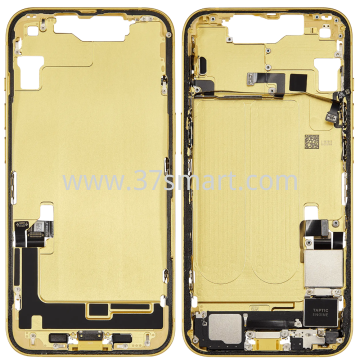 iPhone 14 Cover Middle+Flex Complete Removed From Phone Grade A Yellow